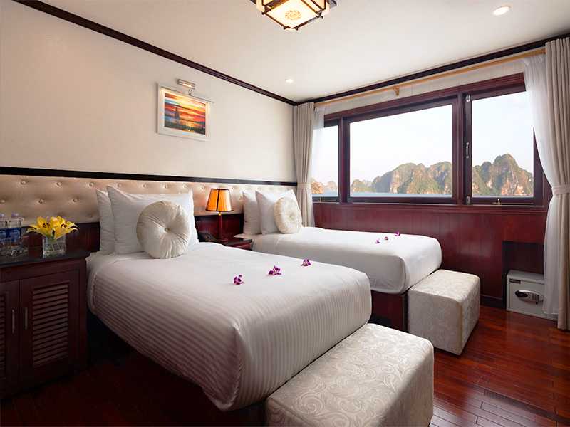 Halong Silversea Cruise - Deluxe Single Sea View - 1 Pax/ Cabin (Location: 1st Deck - Sea View)