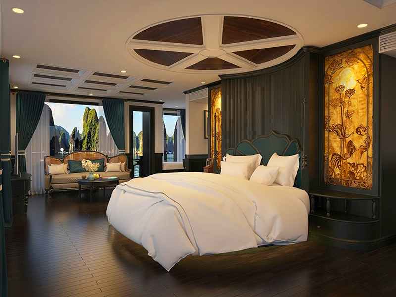 Lan Ha Grand Suite - 2 Pax/ Cabin (Location: 3rd Deck - Private Balcony)