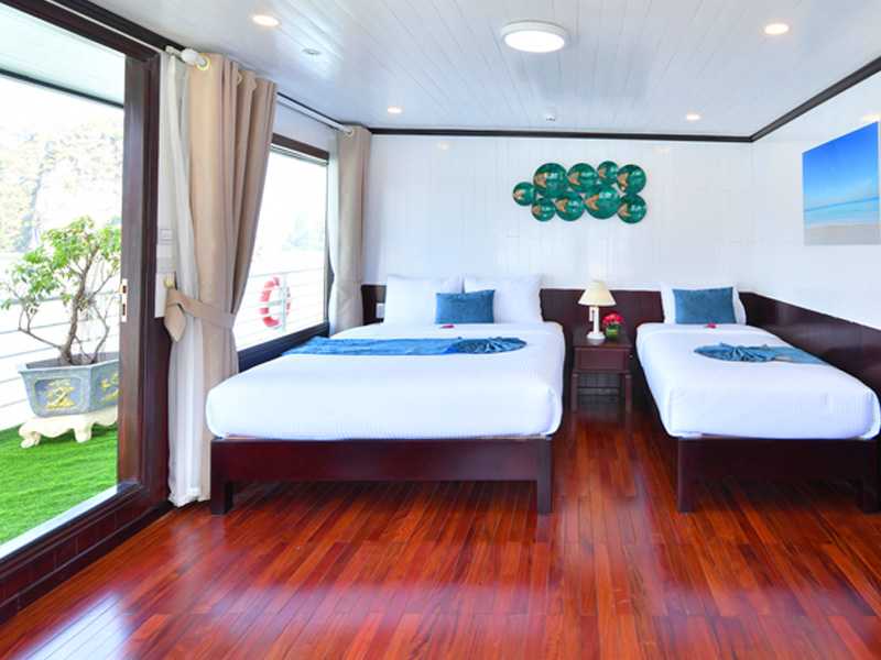 Premium Triple Cabin - 3 Pax/ Cabin (Location: 2nd Deck - Private Balcony)
