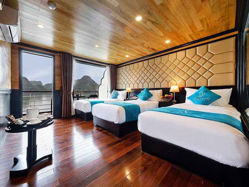 Serenity Cruise - Family Triple Suite Balcony - 3 Pax/ Cabin (Location: 3rd Deck - Private Balcony)